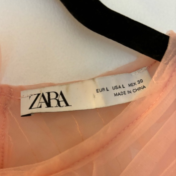 ZARA | Sheer organza cropped blouse - Picture 6 of 6